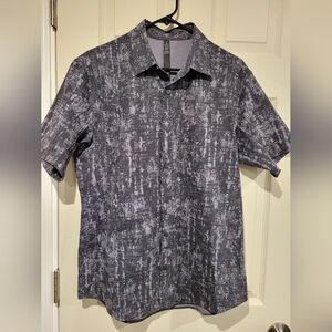Lululemon Airing Easy Short Sleeve Shirt - Erosion Asphalt Grey Large